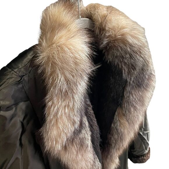 Vintage Beautiful Full Length Mahogany Mink Fur Coat Jacket Medium - Picture 12 of 13